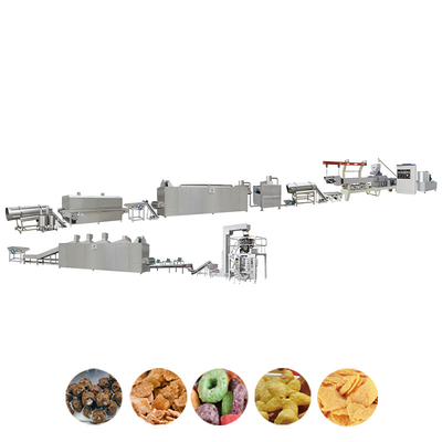 خط إنتاج حبوب الإفطار ABB Schneider ، 150 كجم / ساعة ماكينة صنع رقائق البطاطس