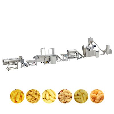 100kg / H Kurkure خط إنتاج فريك الذرة ماكينة تصنيع الجبن